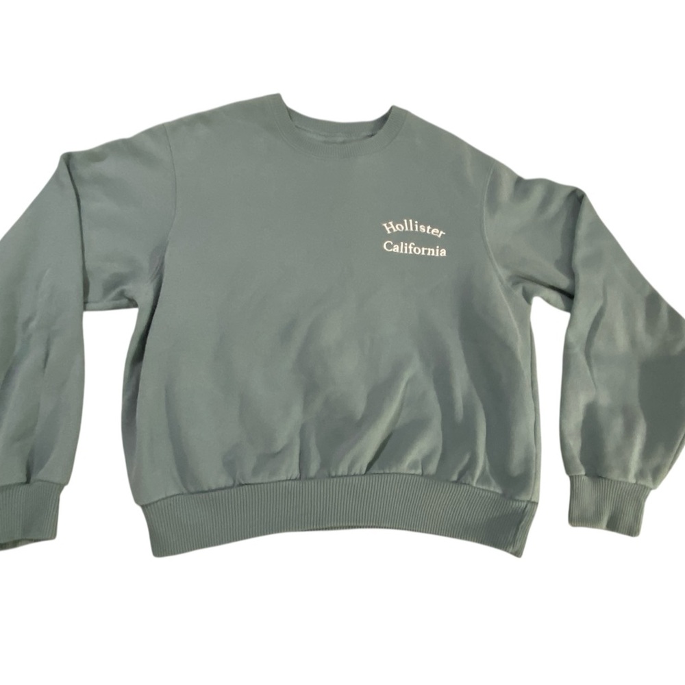 Soft Hollister California Blue Boyfriend Crewneck Sweatshirt Size XXS Trendy